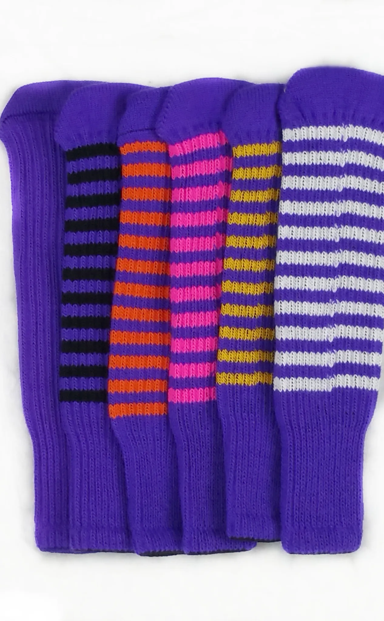 Purple and Orange Club Sock Golf Headcover