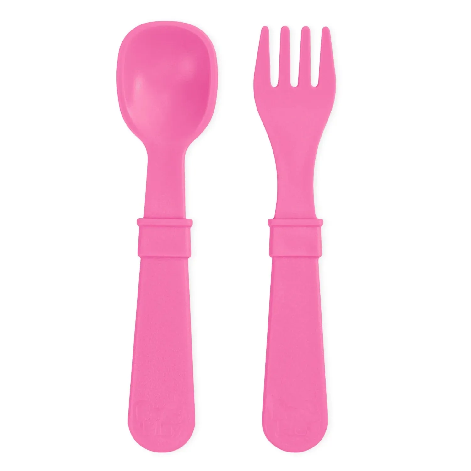 Re-Play - Toddler Utensil Pair - Bright Pink