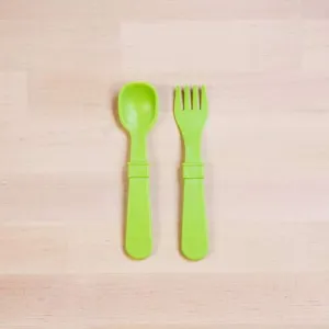 Re-Play - Toddler Utensil Pair - Lime Green