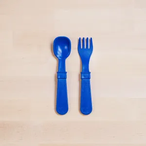 Re-Play - Toddler Utensil Pair - Navy Blue