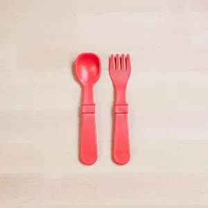 Re-Play - Toddler Utensil Pair - Red