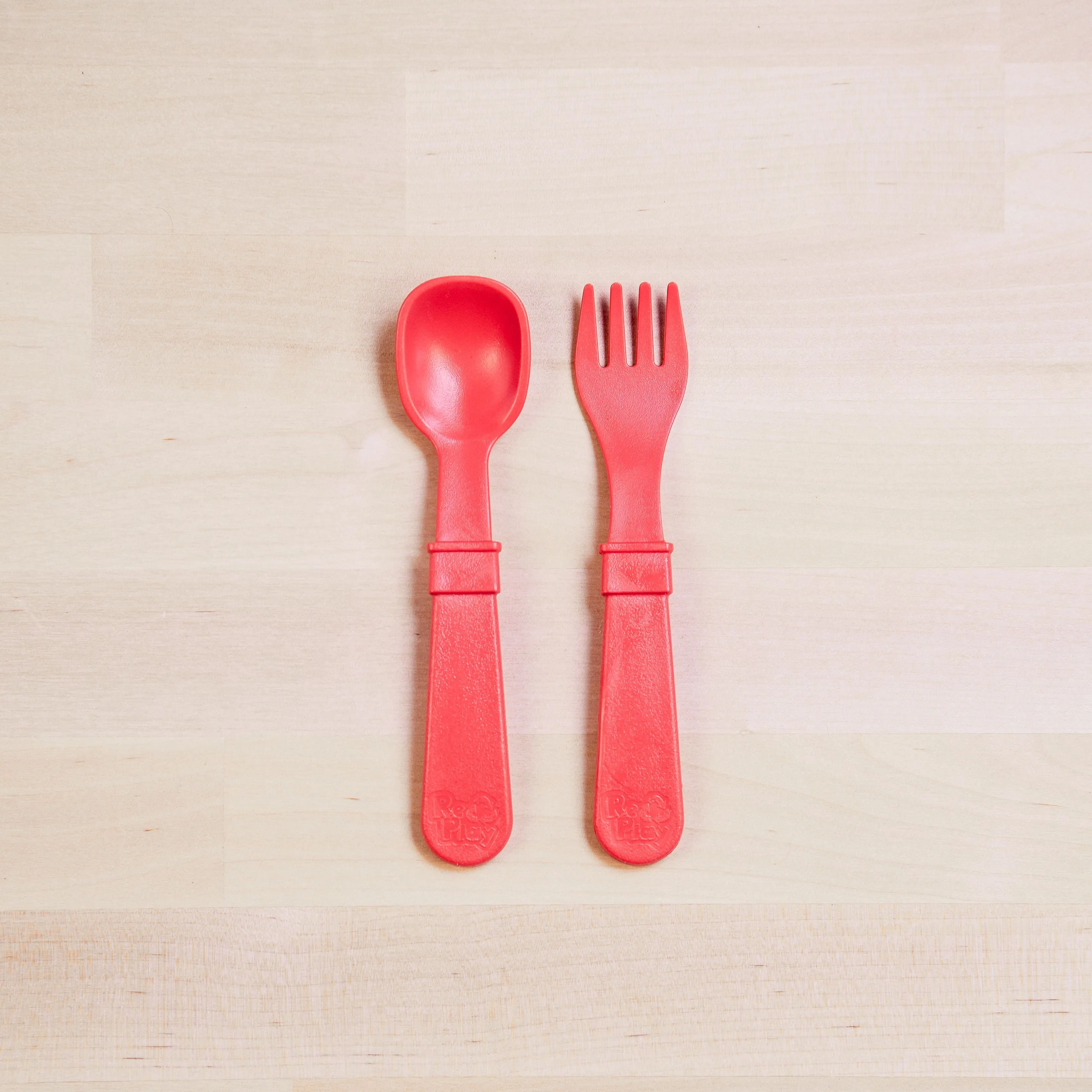 Re-Play - Toddler Utensil Pair - Red