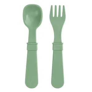 Re-Play - Toddler Utensil Pair - Sage