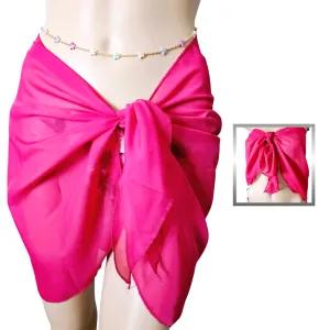 Red Rose Women's Swimsuit Cover Up Sarong Cover-Ups Wrap Skirt