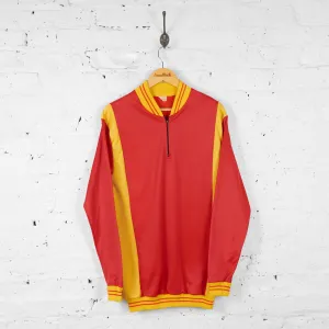 Retro Long Sleeve Cycling Top Jersey - Red - XL