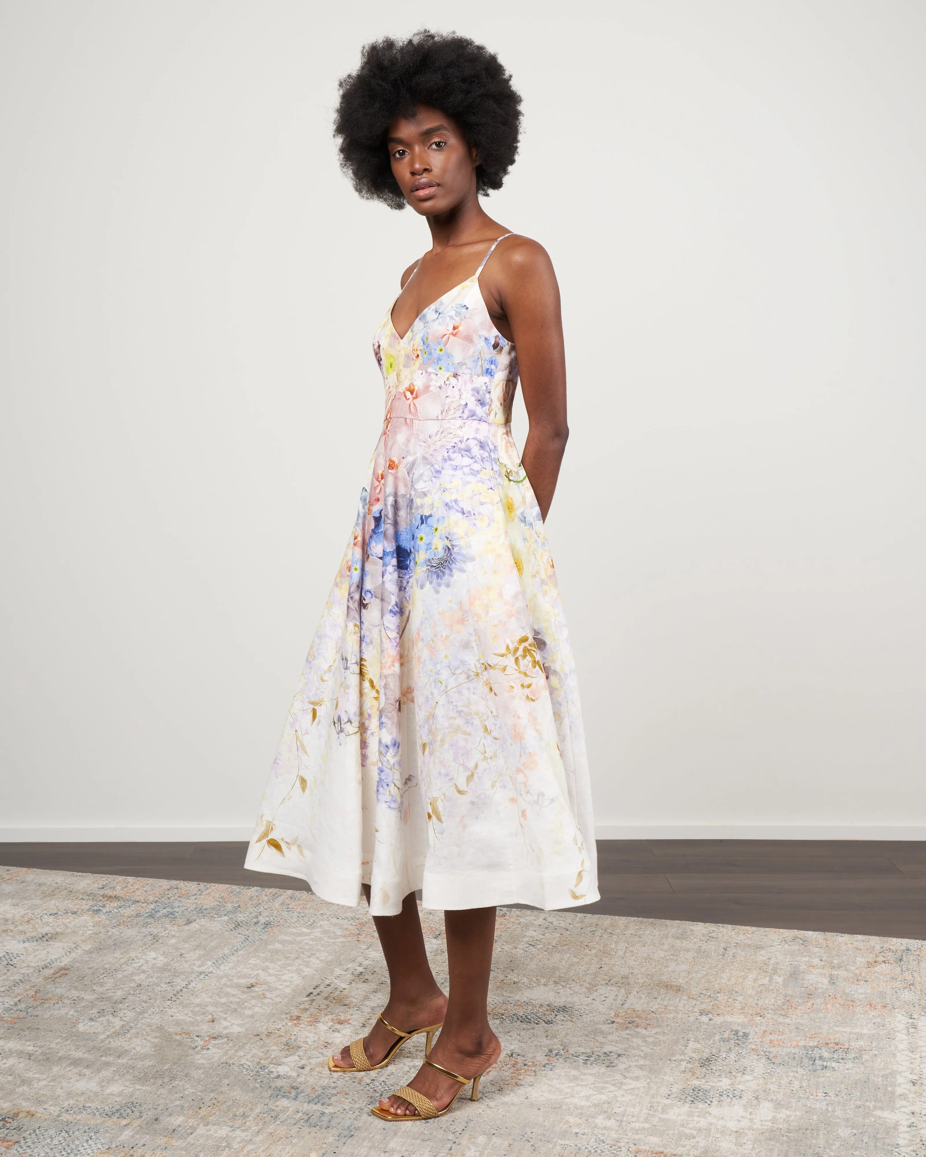 rhythmic picnic dress - citrus garden