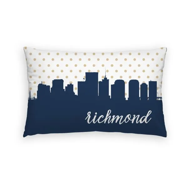 Richmond, Virginia polka dot skyline