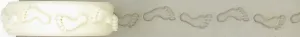 Roller human footprints embossed