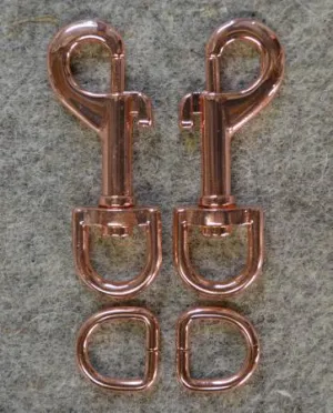 Rose Gold Small 1/2in Strap Hardware -- Decorating Diva
