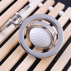 Rotating Golf Ball Key-ring Fob