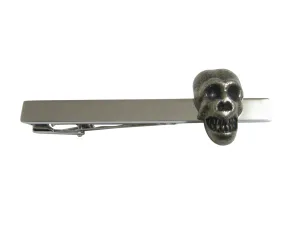 Rounded Skull Pendant Square Tie Clip