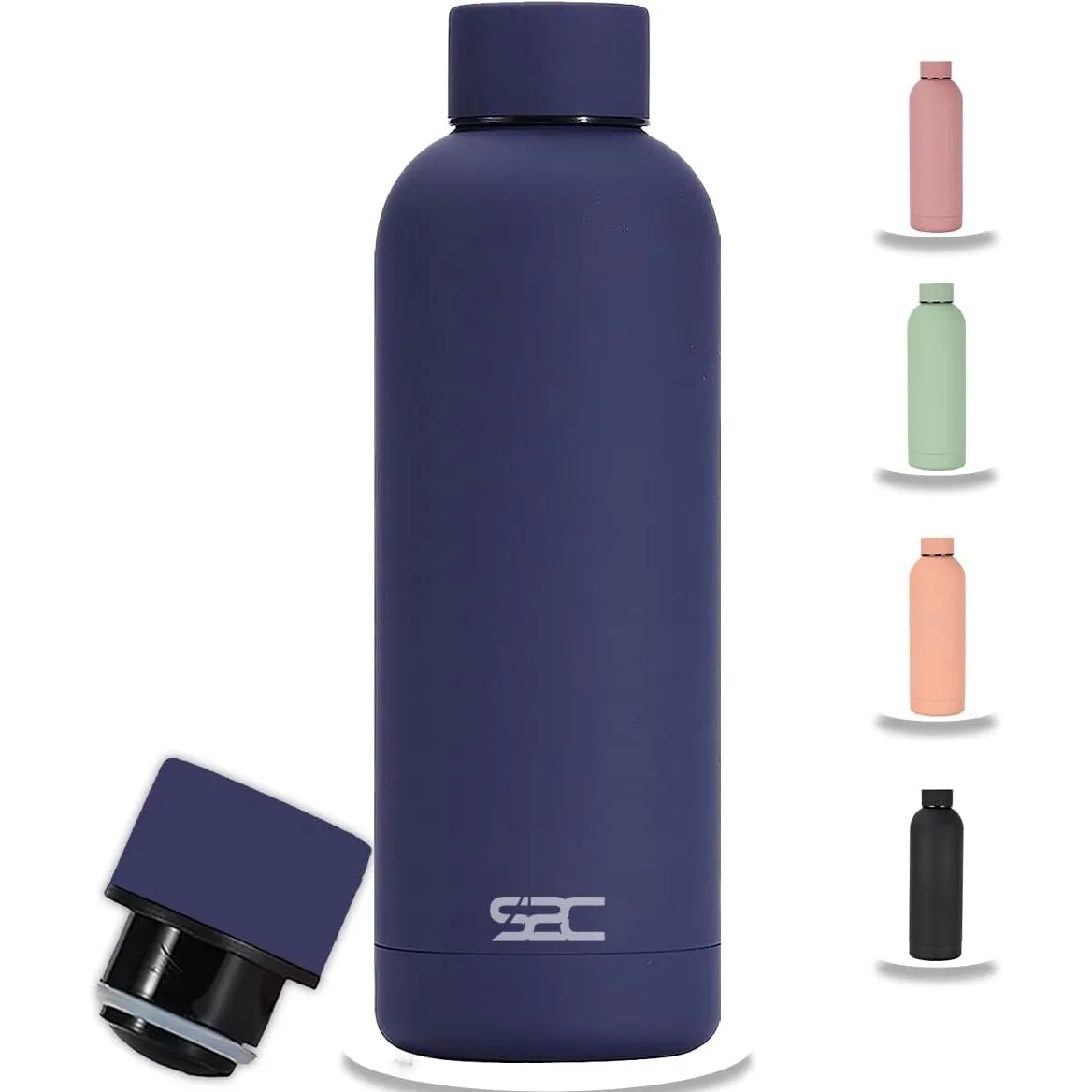 S2C Water Bottle Stainless Steel 750ml - Double Wall insulated Water Bottles for Hot Water Gym Bottle Stainless Steel Water Bottle for Kids School Flask Bottle Hot water bottle (BLUE, 750ml)