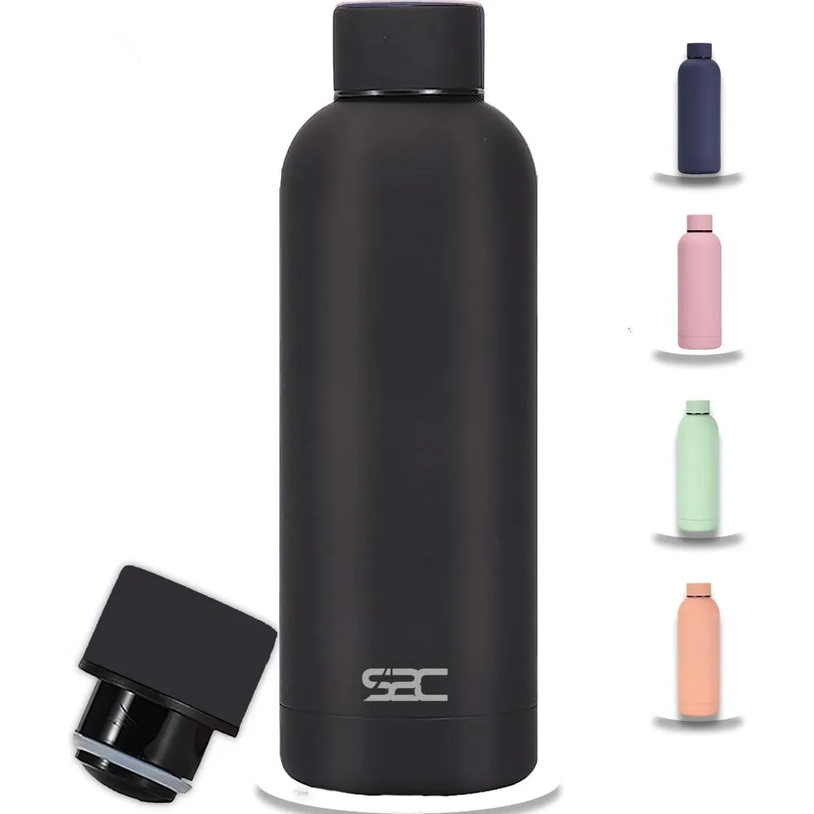 S2C Water Bottle Stainless Steel 750ml - Double Wall insulated Water Bottles for Hot Water Gym Bottle Stainless Steel Water Bottle for Kids School Flask Bottle Hot water bottle (BLUE, 750ml)