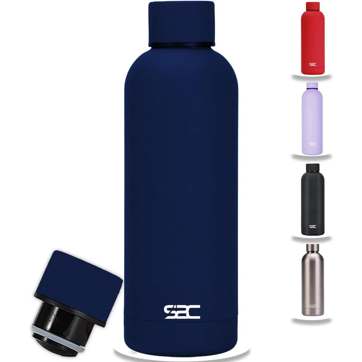 S2C Water Bottle Stainless Steel 750ml - Double Wall insulated Water Bottles for Hot Water Gym Bottle Stainless Steel Water Bottle for Kids School Flask Bottle Hot water bottle (BLUE, 750ml)