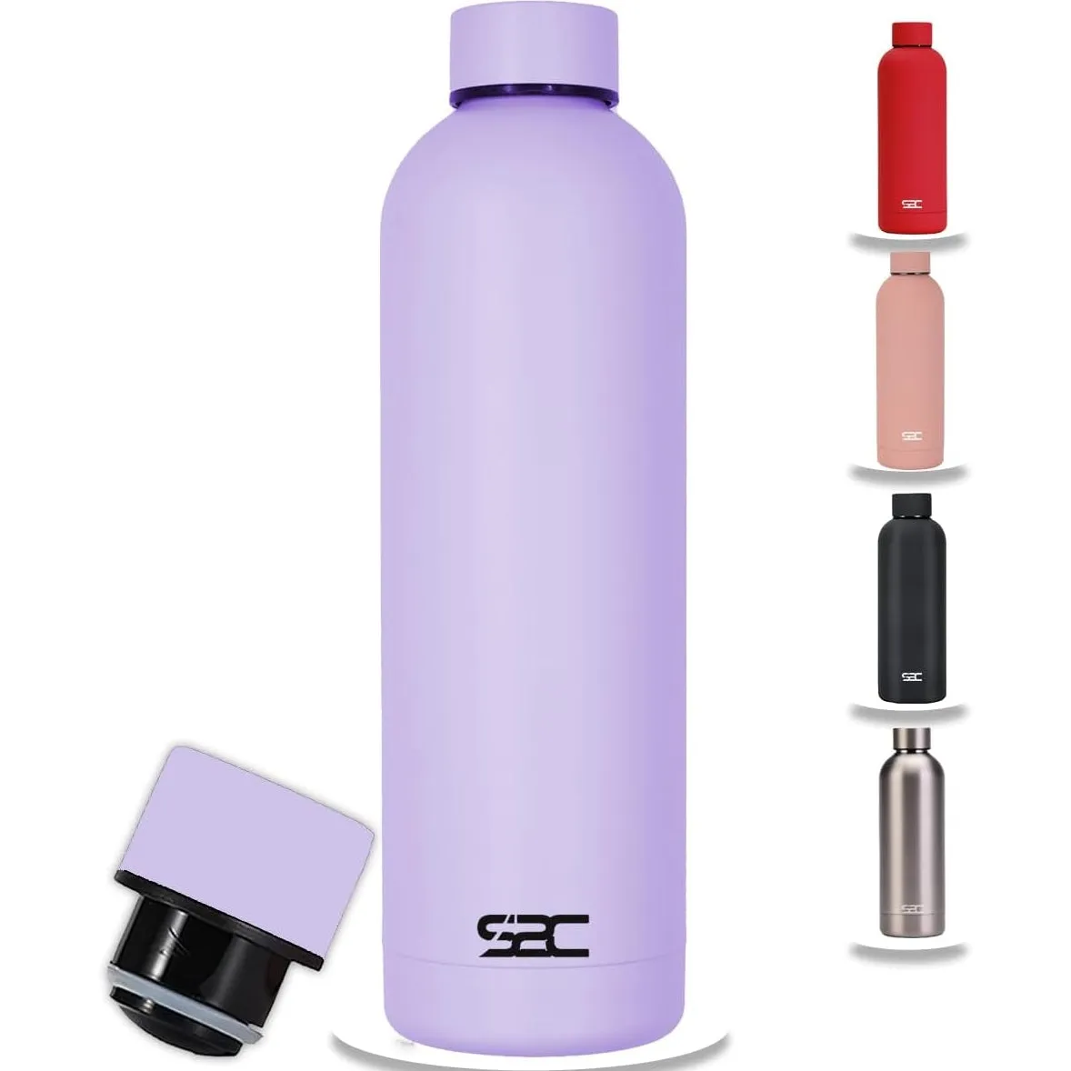 S2C Water Bottle Stainless Steel 750ml - Double Wall insulated Water Bottles for Hot Water Gym Bottle Stainless Steel Water Bottle for Kids School Flask Bottle Hot water bottle (BLUE, 750ml)