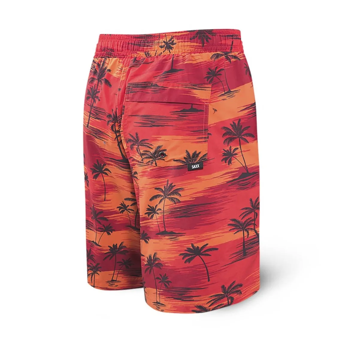 SAXX Cannonball 2n1 Short Red Palm Sunset