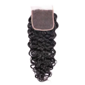 Sdamey Brazilian Water Wave Human Hair 5X5 Lace Closure