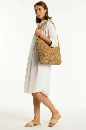 Sea Level Crochet Slouch Beach Bag