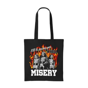 SEE YOU IN HELL BLACK TOTE BAG