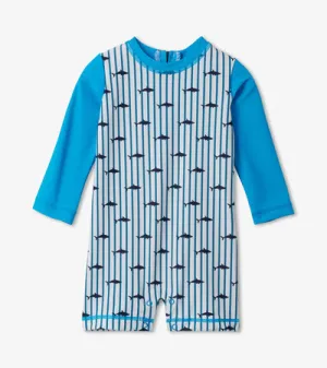 Silhouette Shark Baby One-piece Rashguard