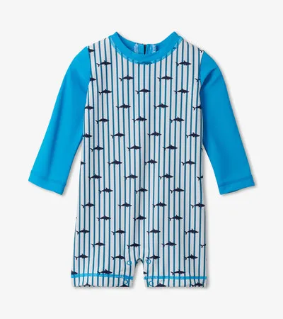 Silhouette Shark Baby One-piece Rashguard