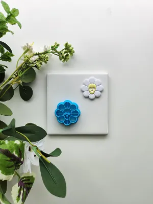 Skull Daisy | Fall Polymer Clay Cutter