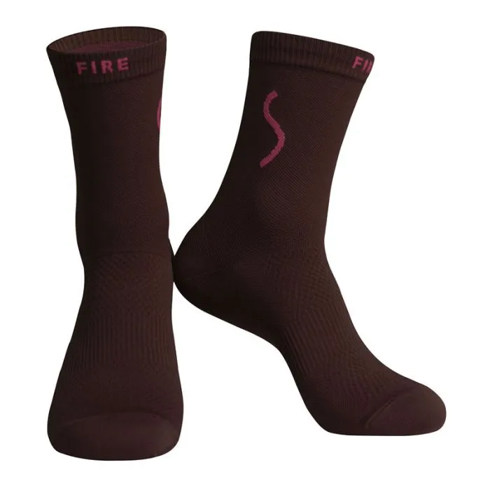 SKULL MONTON CYCLING SOCKS 24-FIRE WOMEN