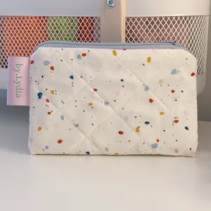 Small Flat Pouch - Ivory Paint