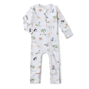 Snuggle Hunny | Dog Park Organic Snugglesuit Convertible Romper