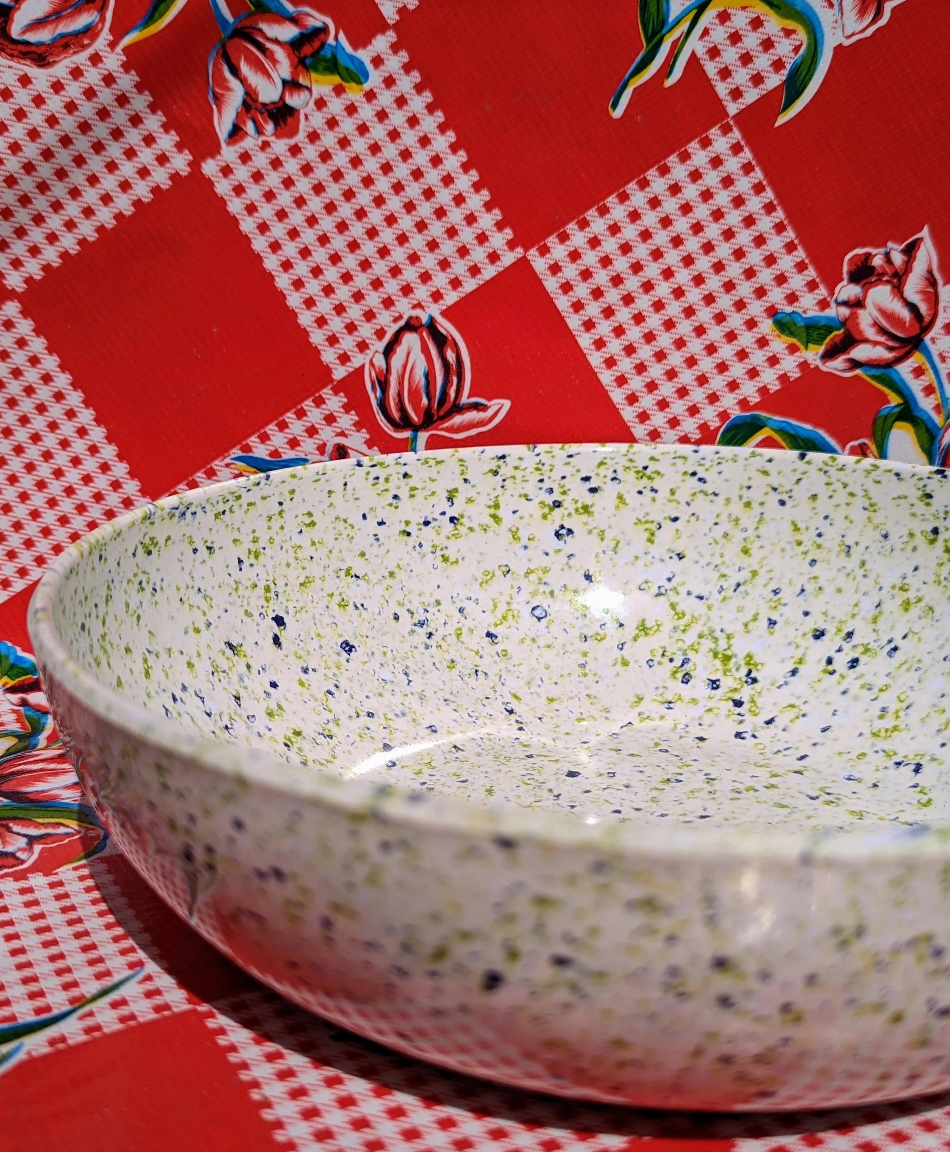 Speckle terrazzo salad bowl