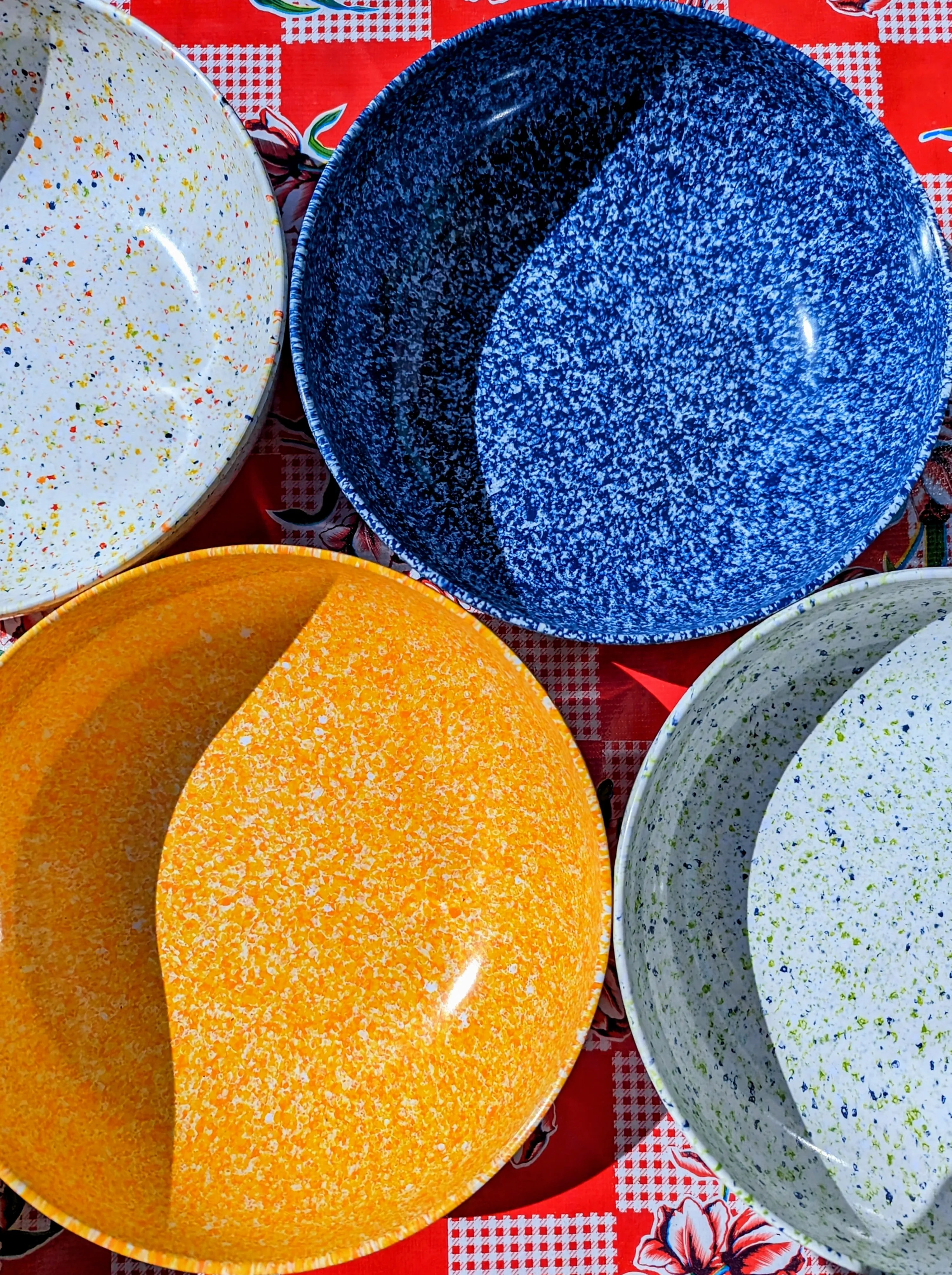 Speckle terrazzo salad bowl