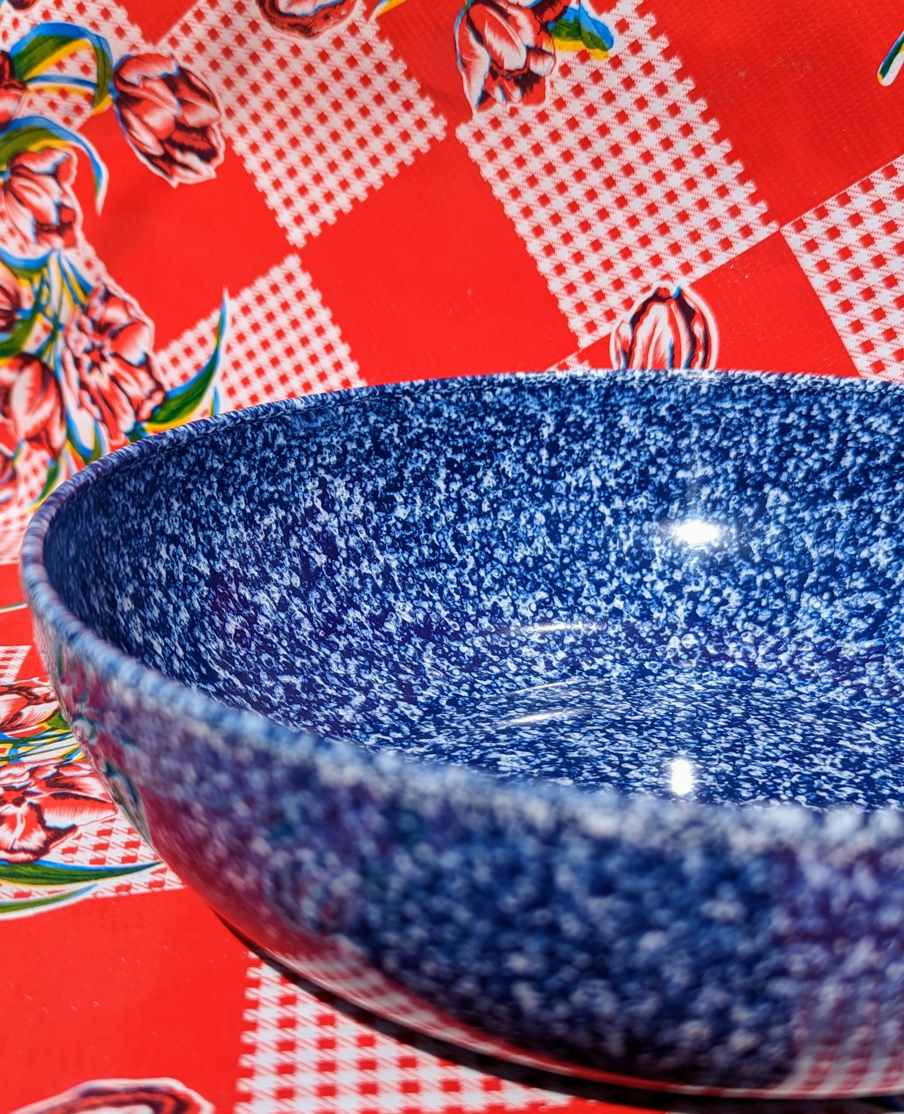Speckle terrazzo salad bowl