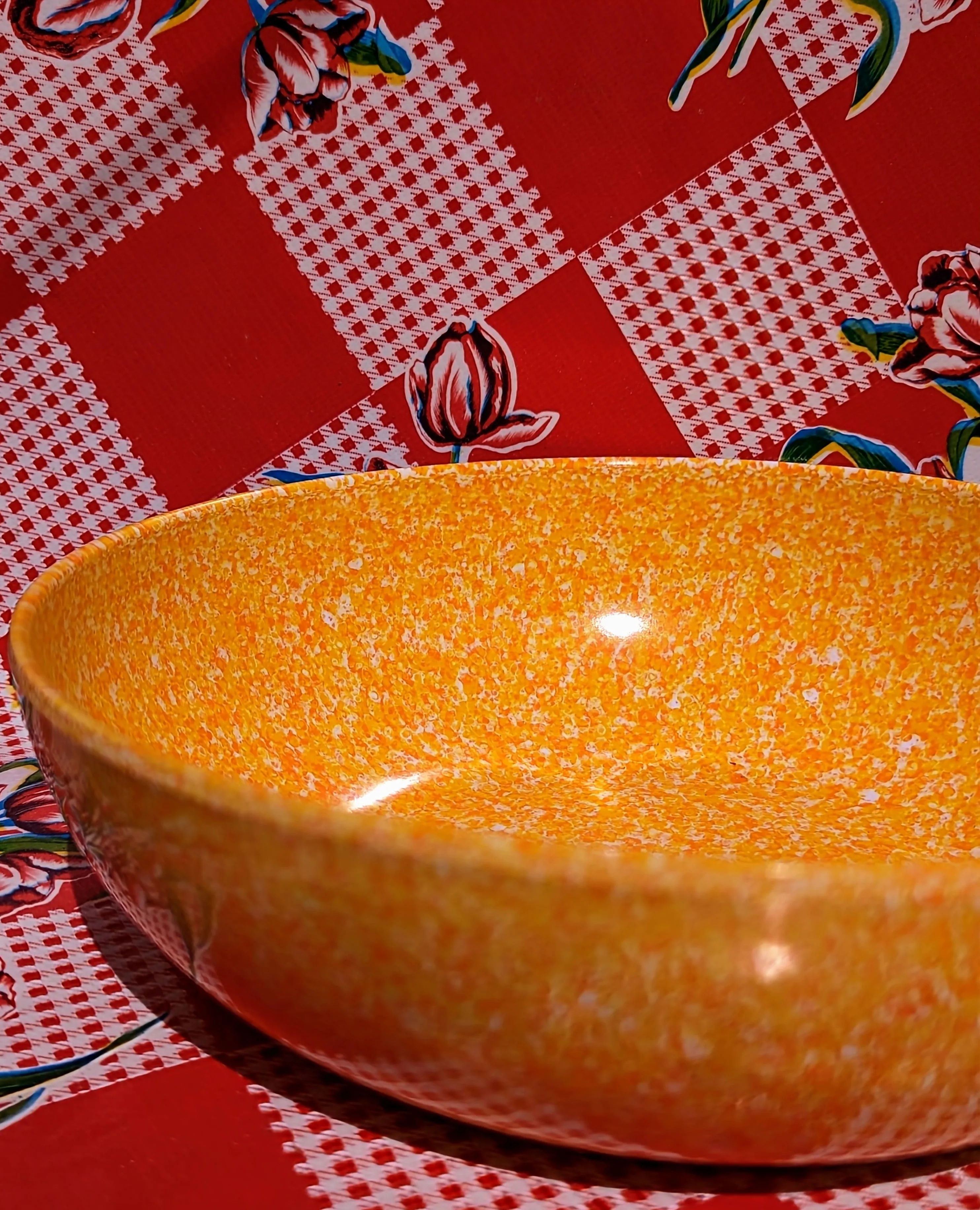 Speckle terrazzo salad bowl