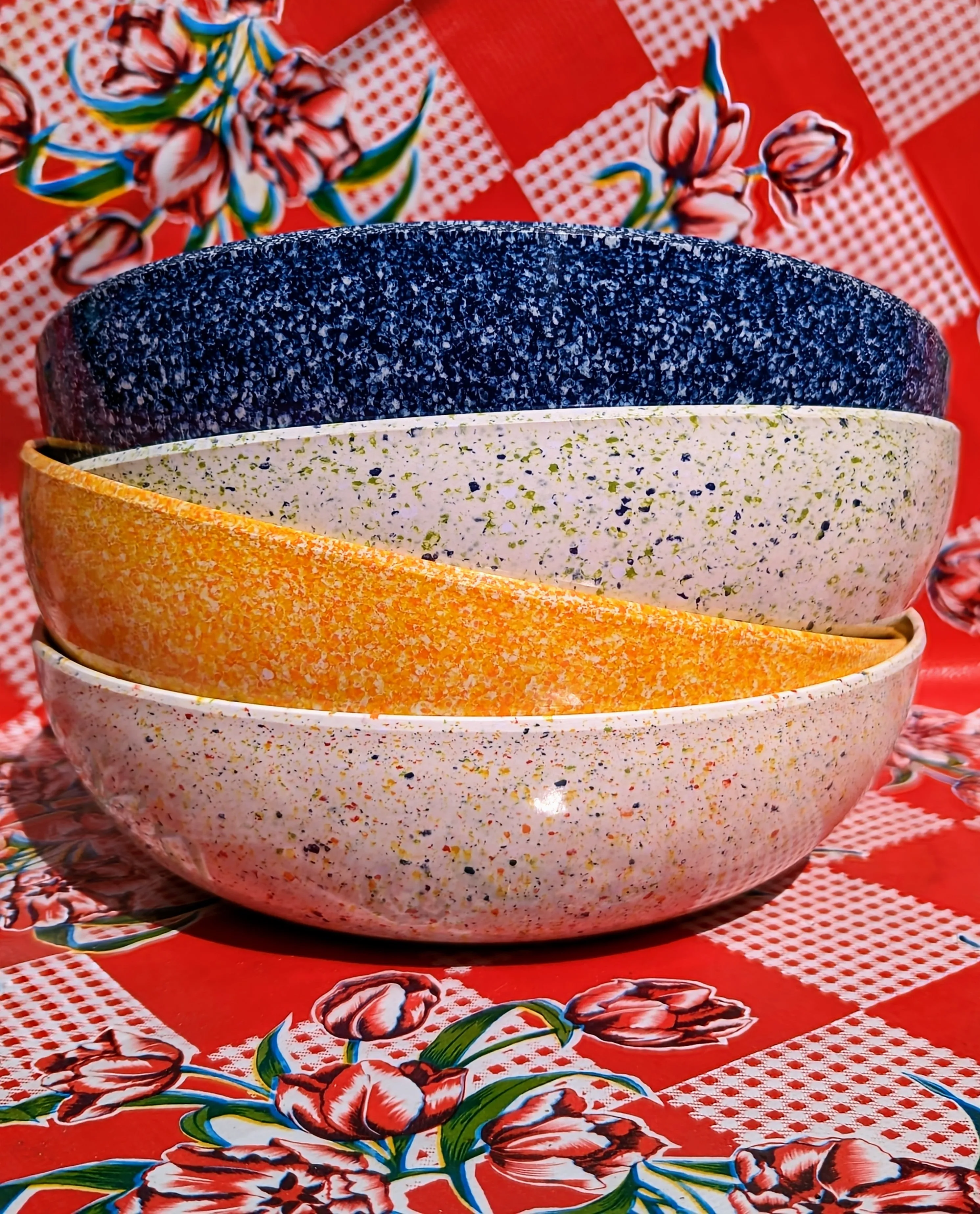Speckle terrazzo salad bowl
