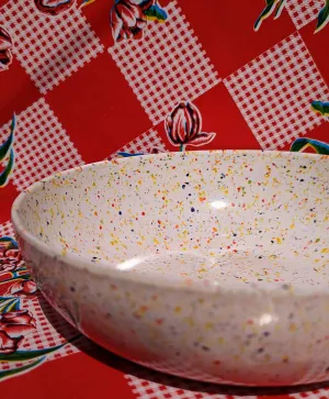 Speckle terrazzo salad bowl