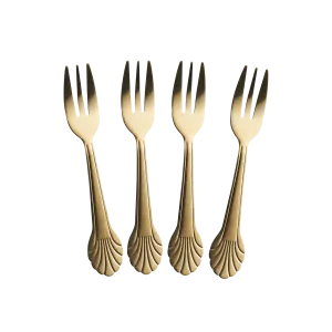 Stainless Steel Fork - Gold - Set of 4