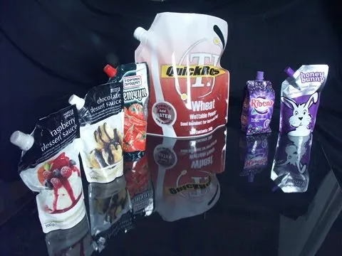Stand Up Liquid Pouch w Spout (PET/AL/Nylon/PE)