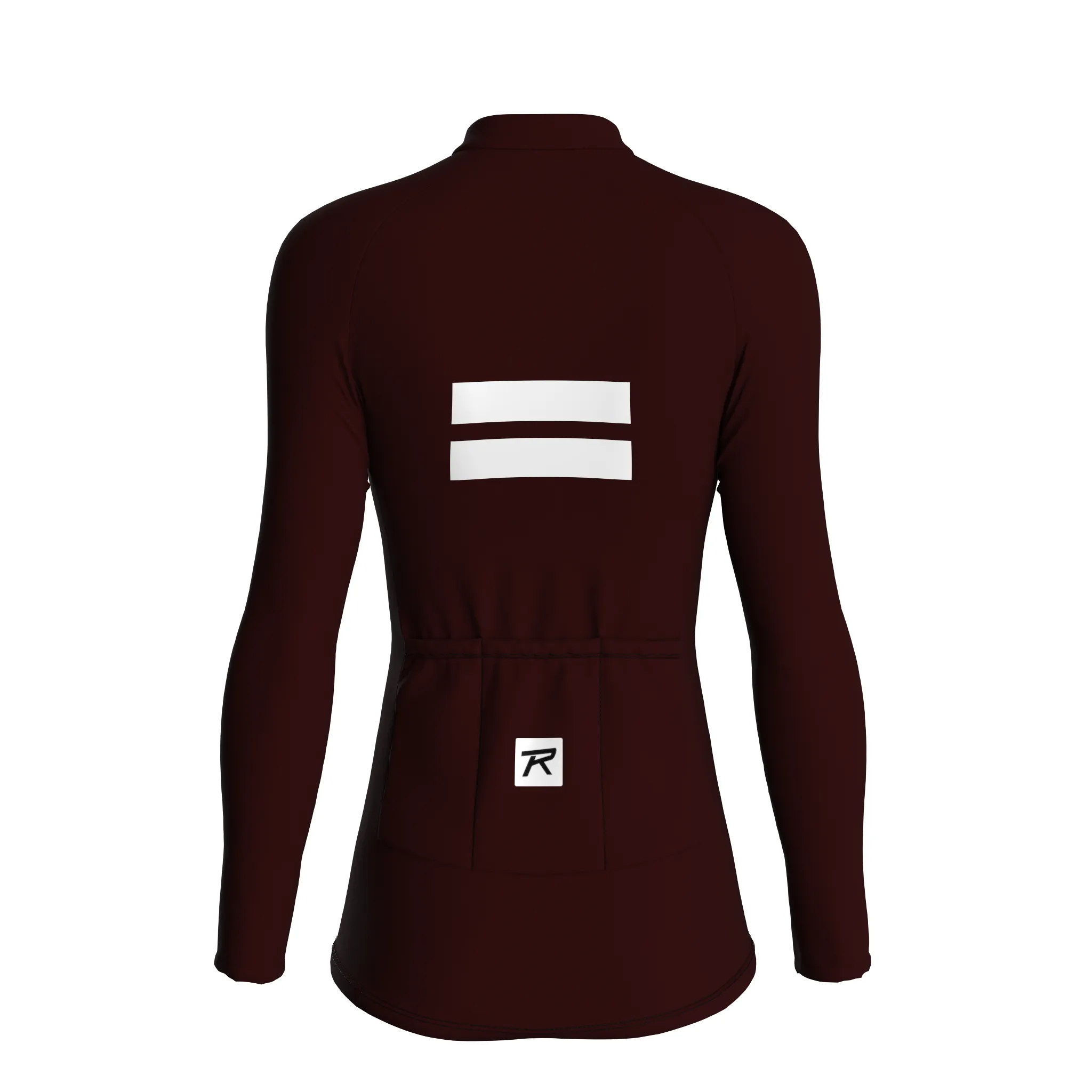 Stellar Grid | Dark Red Female Long Sleeves Jersey