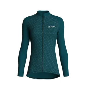 Stellar Grid | Midnight Green Female Long Sleeves Jersey