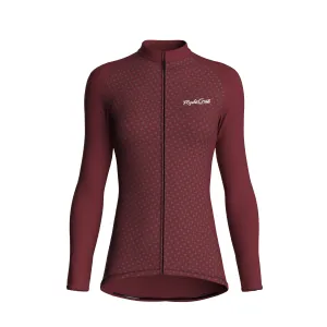 Stellar Grid | Wine Female Long Sleeves Jersey