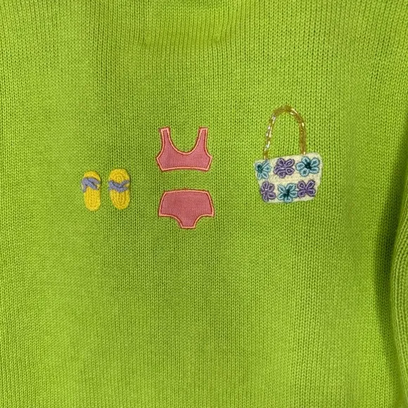 Storybook Knits Beach Fashion Button Cardigan Small