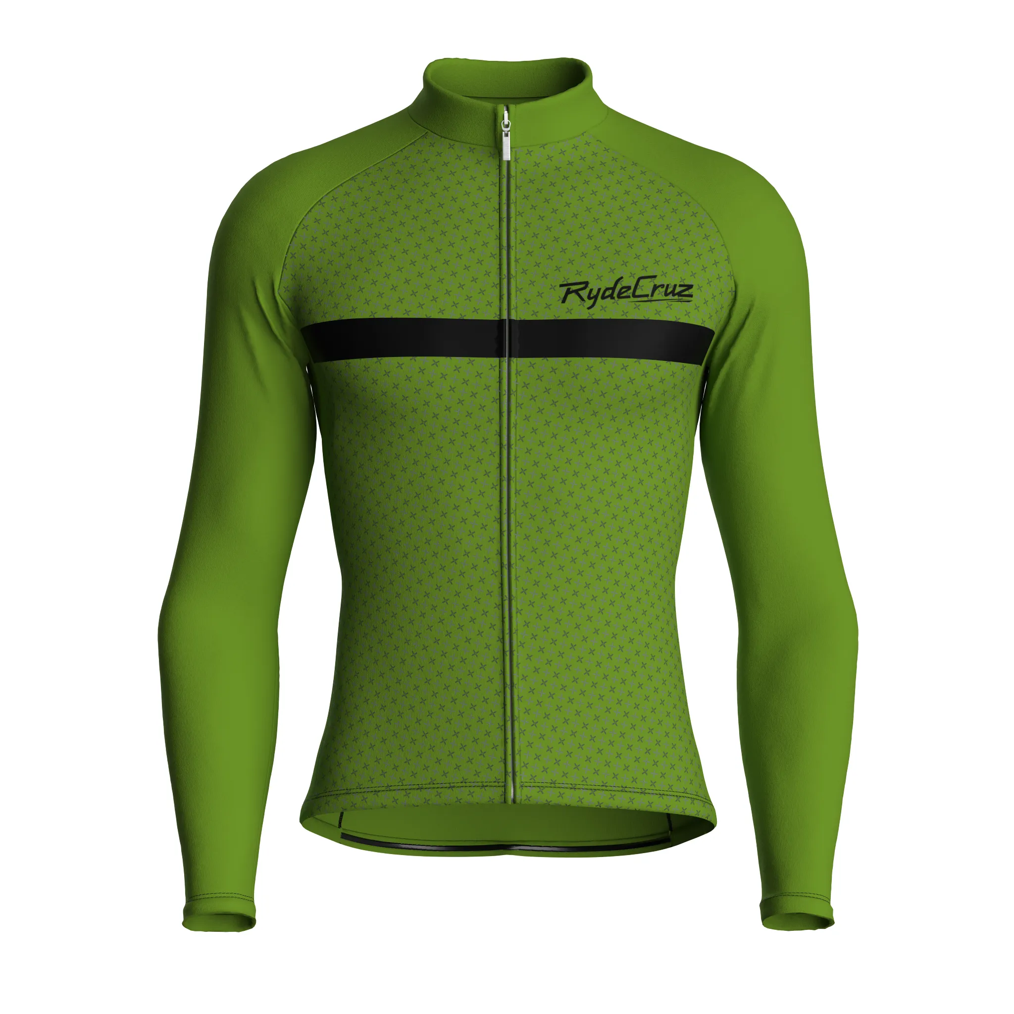 Stripe Dynamics | Khaki Green Male Long Sleeves Jersey