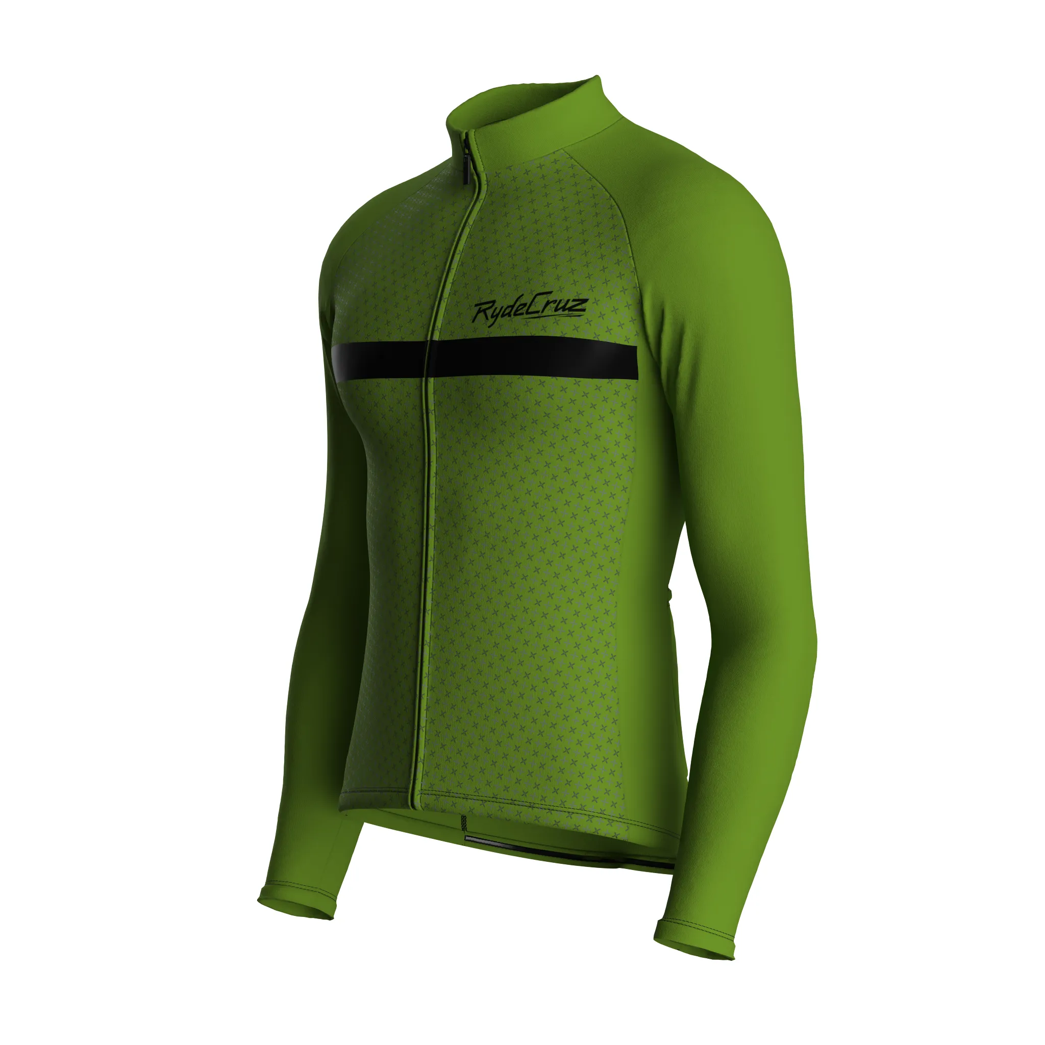 Stripe Dynamics | Khaki Green Male Long Sleeves Jersey