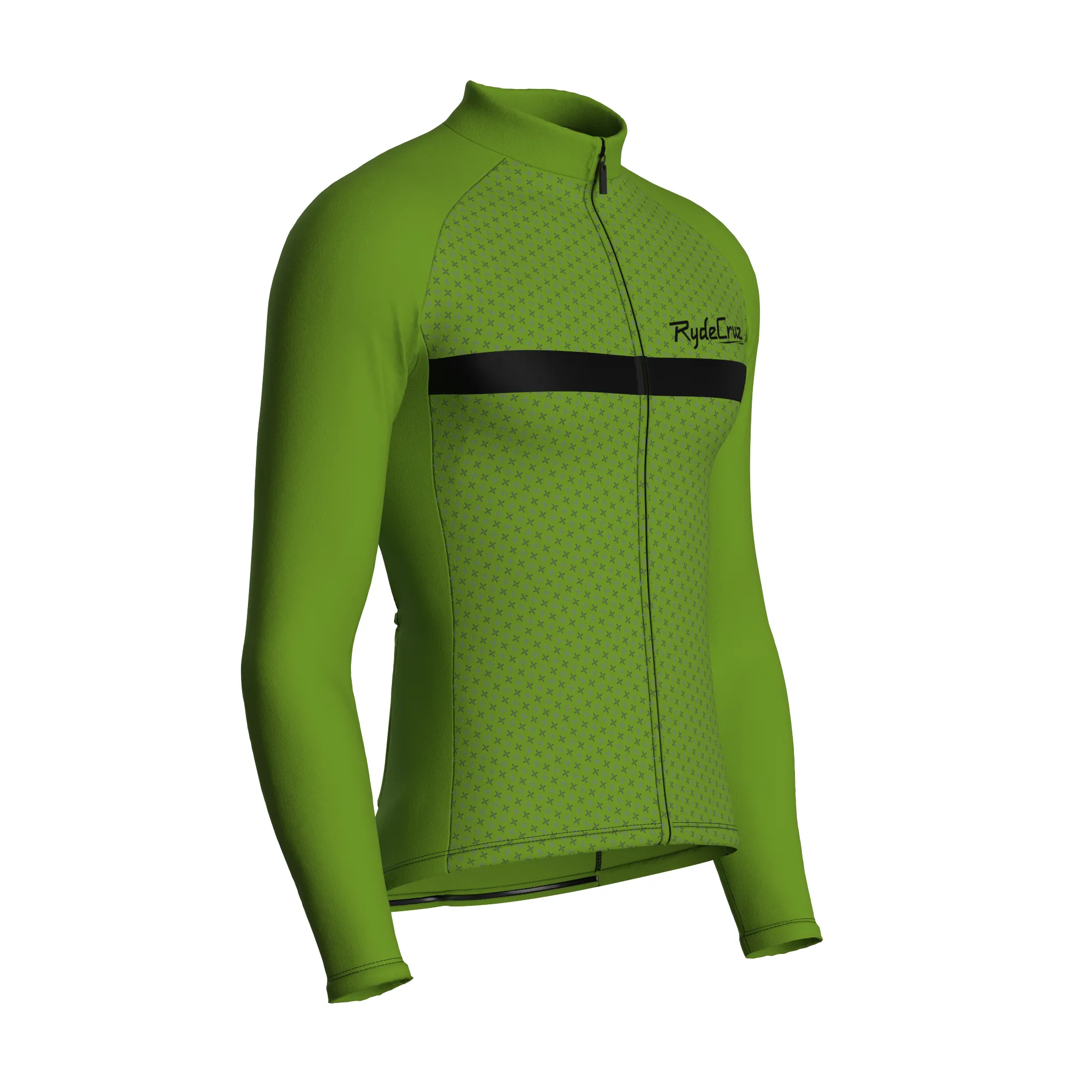 Stripe Dynamics | Khaki Green Male Long Sleeves Jersey