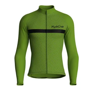 Stripe Dynamics | Khaki Green Male Long Sleeves Jersey