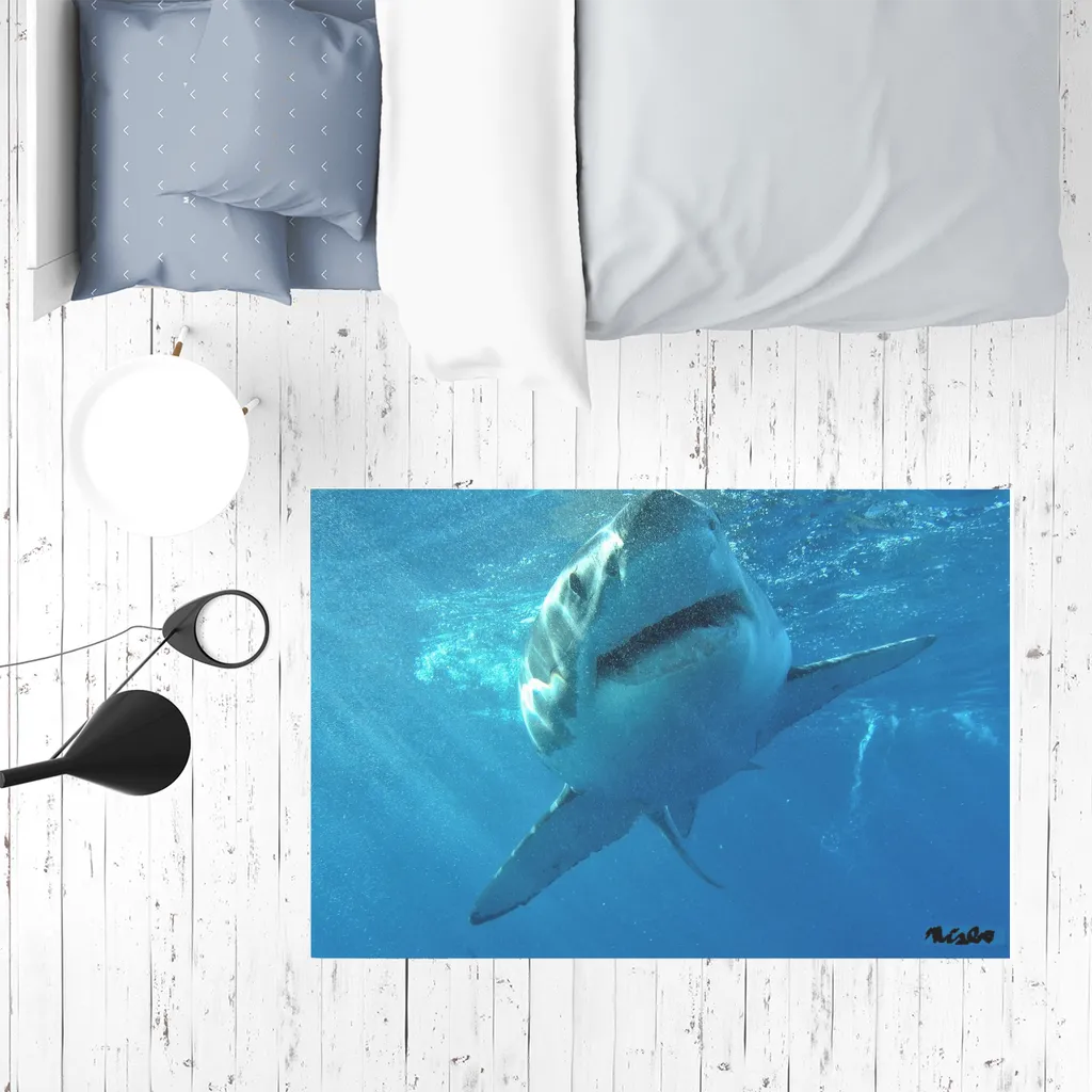 Sublimation Mat / Carpet / Rug / Play Mat / Pet Feeding Mat - Surrounded by Sharks Collection