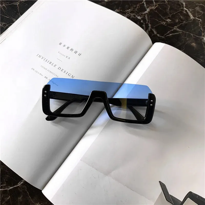 Sunglasses Women Decorative Rice Nail Half Frame Sun Glasses Outdoor Women Eyewear UV400
