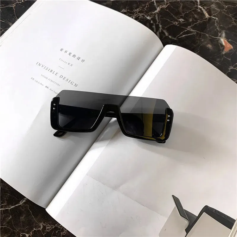 Sunglasses Women Decorative Rice Nail Half Frame Sun Glasses Outdoor Women Eyewear UV400