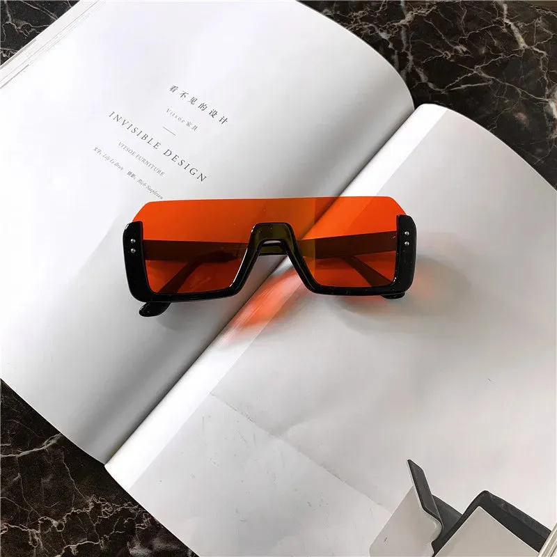Sunglasses Women Decorative Rice Nail Half Frame Sun Glasses Outdoor Women Eyewear UV400