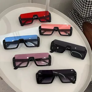 Sunglasses Women Decorative Rice Nail Half Frame Sun Glasses Outdoor Women Eyewear UV400